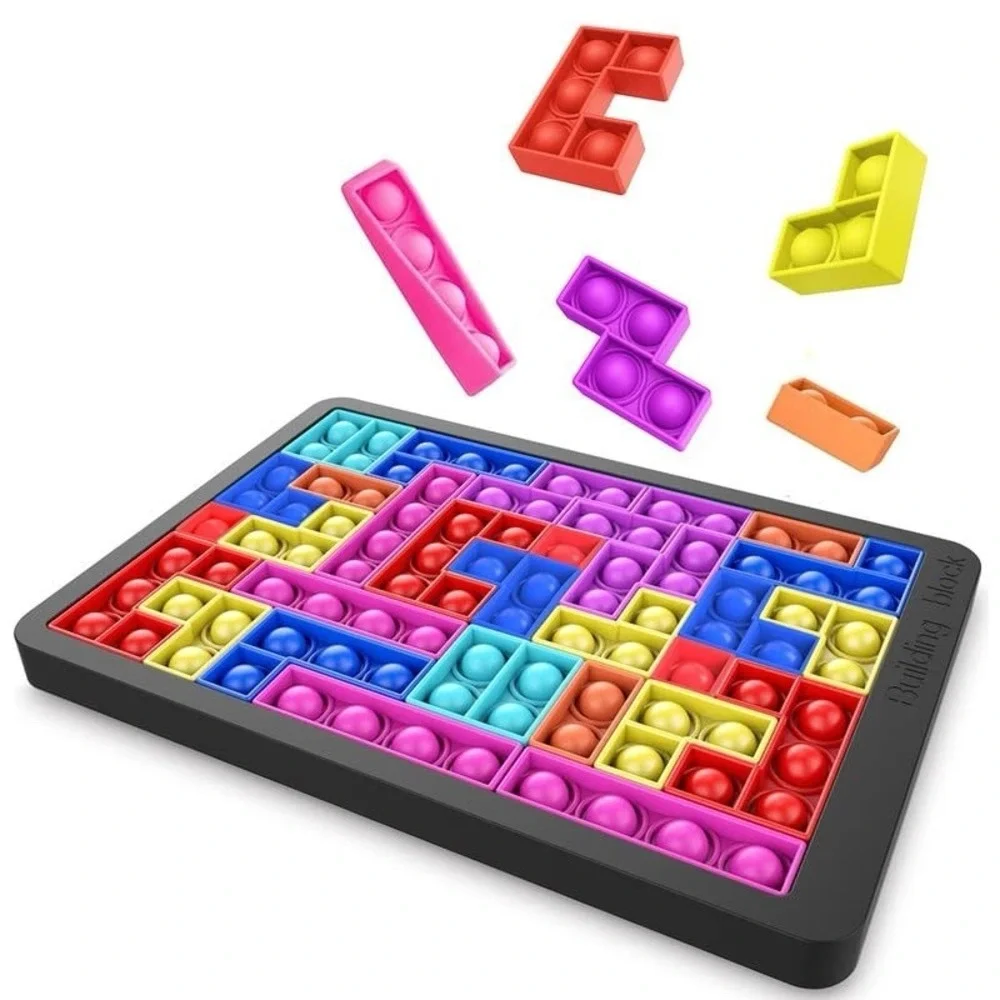 SATHIBI Fidget Toys Big Size Pop Push Bubble Sensory Toy Puzzle Games NEW IN BOX
